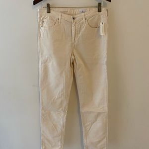 Anthropologie AG Stevie Angle Creme Pants